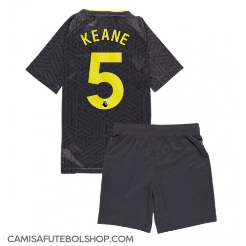 Camisa de time de futebol Everton Michael Keane #5 Replicas 2º Equipamento Infantil 2024-25 Manga Curta (+ Calças curtas)